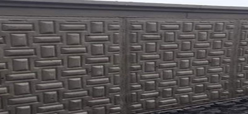 Domino Desenli Beton Duvar